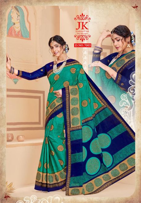 Jk Tulsi 7 Regular Wear Pure Cotton Printed Designer Saree Collection